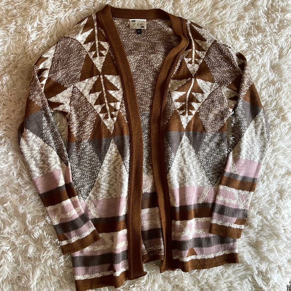 Aztec Print Cardigan